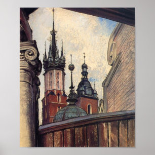 Poster Wyspianski, Les Tours de l'église Sainte-Marie, 19