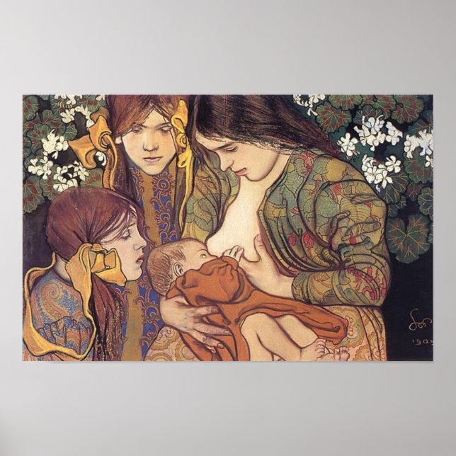 Poster Wyspianski, maternité, 1905 (Devant)