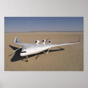 Poster X-48B Corps à aile mixte véhicule aérien sans pilo
