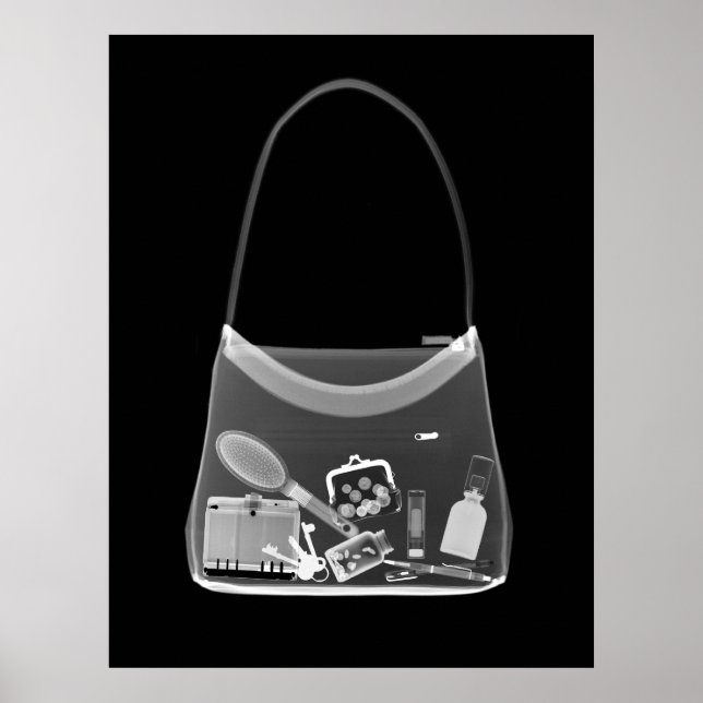 POSTER - X RAY PURSE BLACK GRAY (Devant)