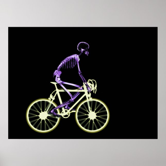 POSTER - X RAY SKELETON ORIGINAL DU VÉLO (Devant)