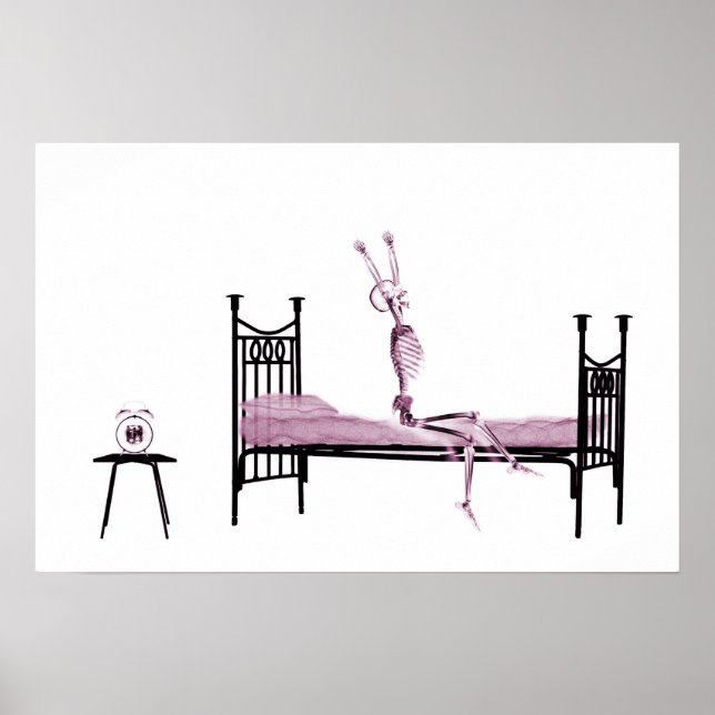 Poster - X-Ray Skeleton Pink (Devant)