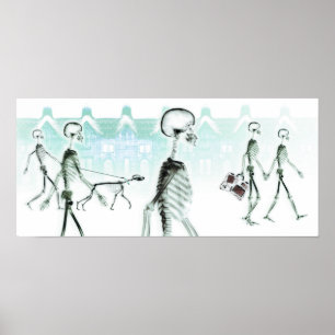 Poster X-Ray Skeletons Promenade après-midi