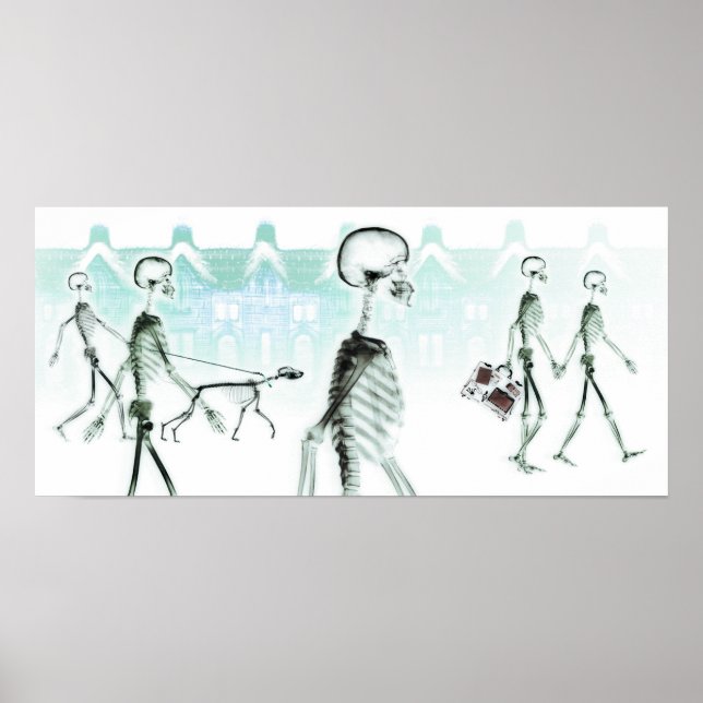 Poster X-Ray Skeletons Promenade après-midi (Devant)