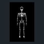 Poster - X-Ray Vision Single Skeleton Black White<br><div class="desc">X-Ray Vision Single Skeleton Black White High Quality, highly collectible and easy to customize x-ray style skeleton design. A modern and spooky Halloween & Gothic style design made especially for all the people into strange art out there! This X-Ray Single Spooky Skeleton design from Galleria Voxeed's X-ray Vision Skeleton Collection...</div>