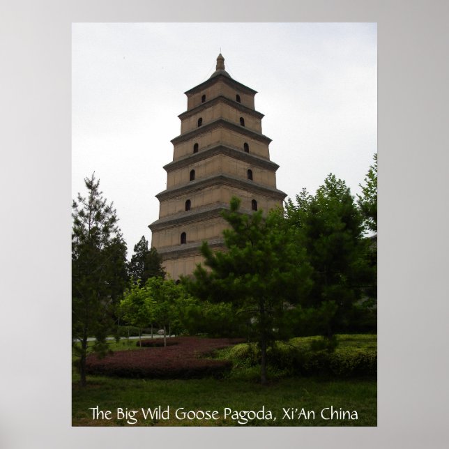 Poster Xi'an Big Wild Goose Pagoda (Devant)
