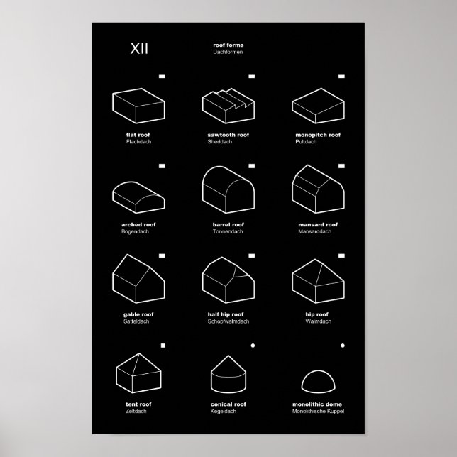 Poster XII Toits 3D (EN/DE) (Devant)
