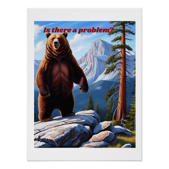 Poster Y a-t-il un problème ? - Grizzly Wilderness (Devant)