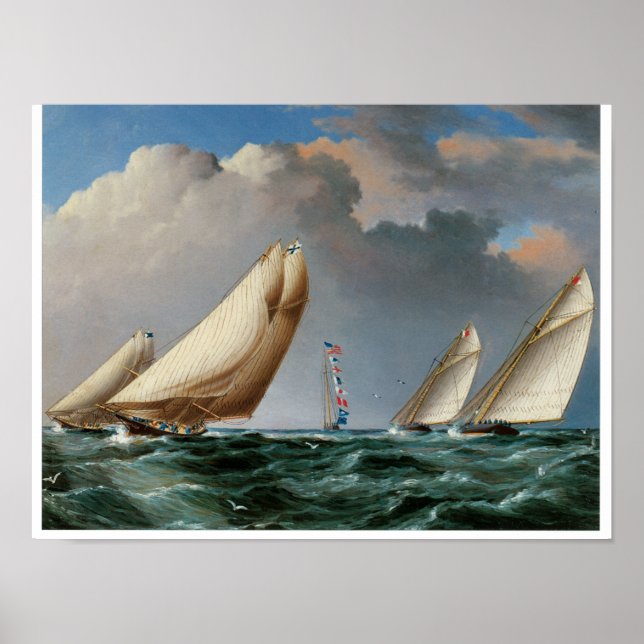 Poster Yachts Arrondissant La Marque (Devant)