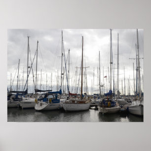 Poster Yachts assortis