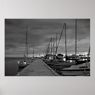 Poster Yachts dans le port Photographie