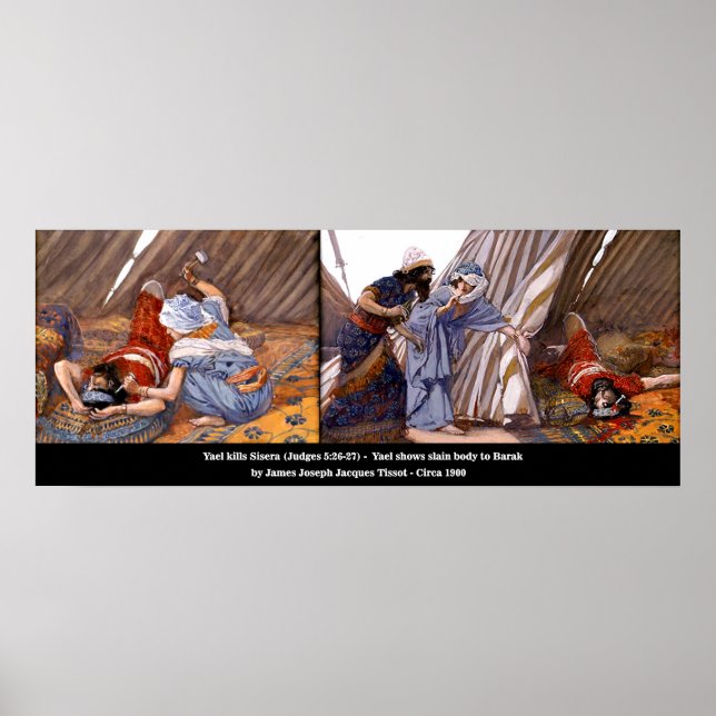 Poster Yael Slay Sisera #4 - Juges 5:26-27 (Devant)