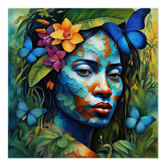 Poster “Yarumi” Esprit Orchidée - Femmes d'Amazonie       (Devant)