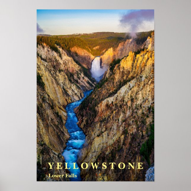 Poster Yellowstone Falls (Devant)