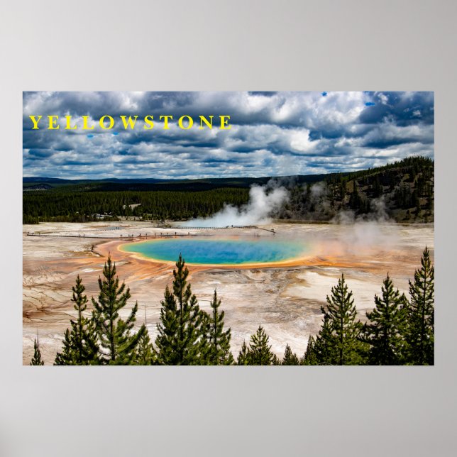 Poster Yellowstone Hot Pot (Devant)