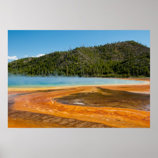 Poster Yellowstone National Park Grand Prismatic Spring (Devant)
