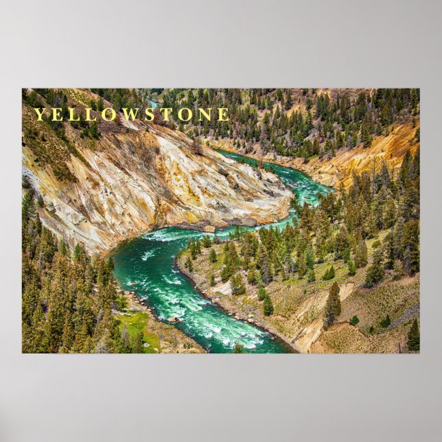 Poster Yellowstone River Canyon (Devant)