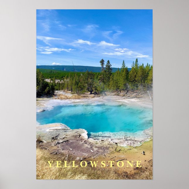 Poster Yellowstone Thermal Pot Hot (Devant)