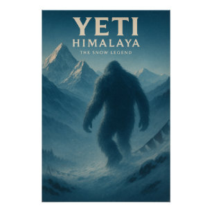Poster Yeti — La légende de neige de l'Himalaya.