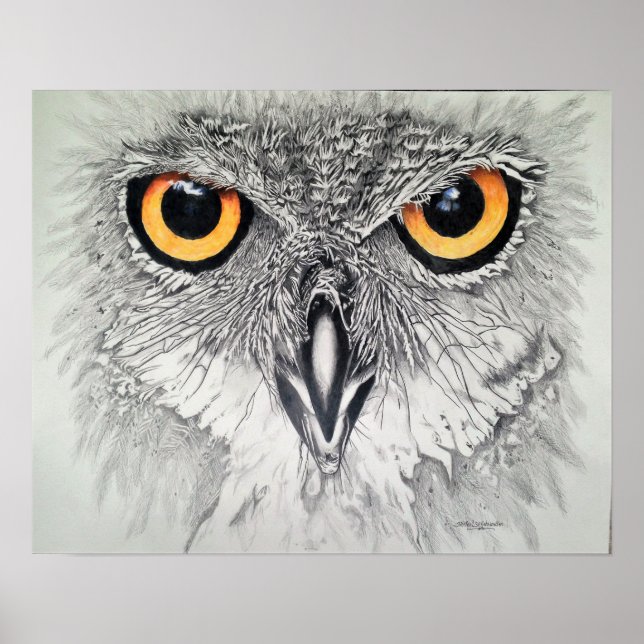 Poster Yeux attentifs (Devant)