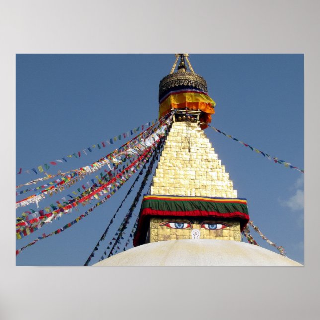 Poster Yeux de Bouddha (Devant)