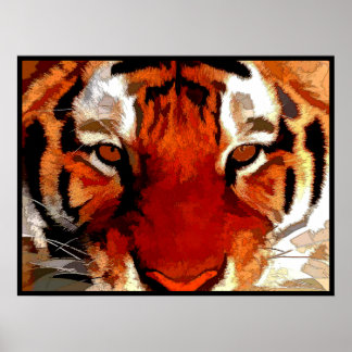 Poster Yeux de tigre