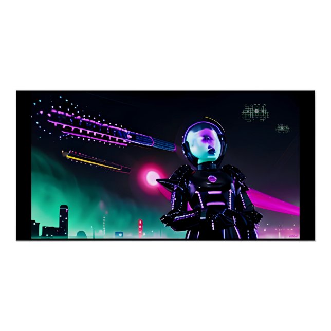 Poster Yeux sur les cieux nocturnes (Devant)