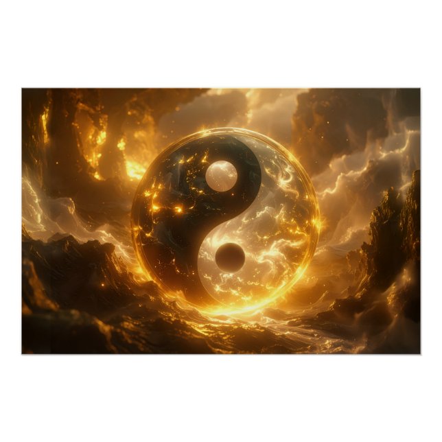 Poster YIN AND YANG - Yijing - (Devant)