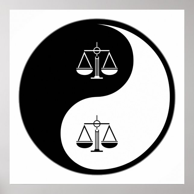 Poster Yin Yang Paralegal Work (Devant)