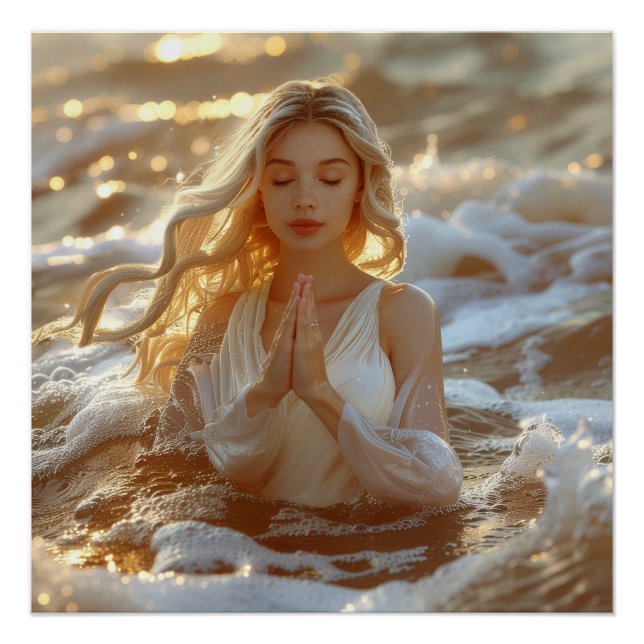 POSTER YOGA - MEDITATION - CARPE DIEM - WELLNESS (Devant)