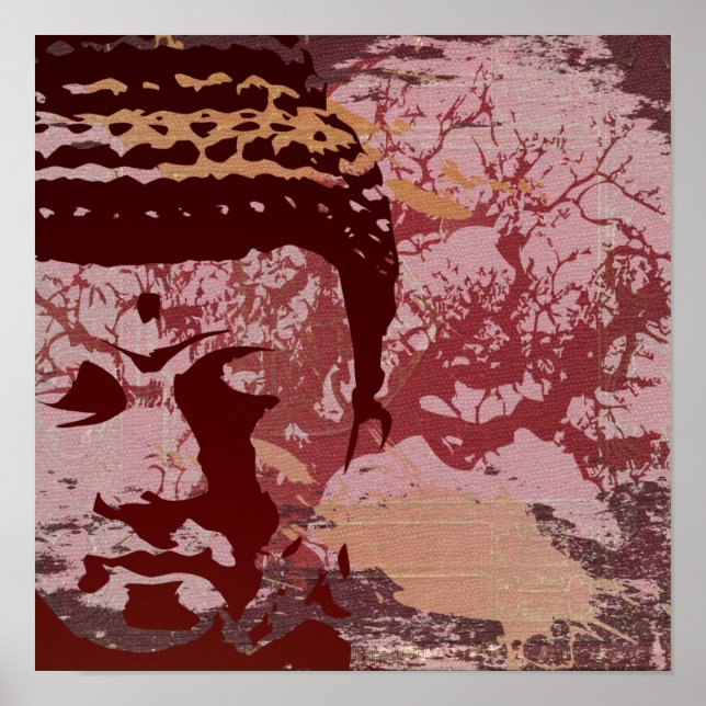 Poster Yoga Speak : Bouddha Tree Print (Devant)