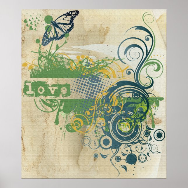 Poster Yoga Speak : Green Love Chakra (Devant)