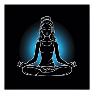 Poster Yoga spirituel Chic : Tranquillité en mouvement