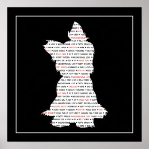 Poster Yorkie / Yorkshire Terrier Word Art