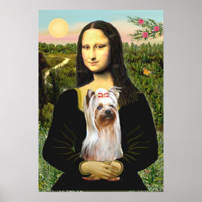 Poster Yorkshire Terrier 2 - Mona Lisa (Devant)