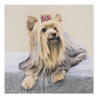 Yorkshire Terrier Peinture - Cute Original Chien A