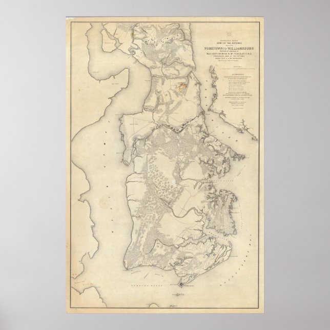 Poster Yorktownto Williamsburg (Devant)