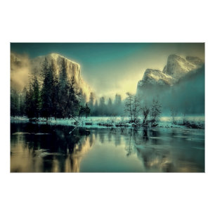 Poster Yosemite Park Sunrise