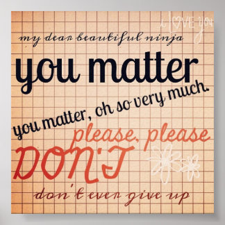 Poster You Matter
