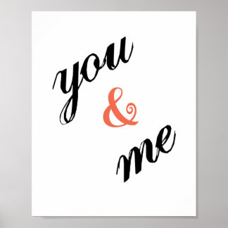 Poster You & Me (taille de cadre photo standard)