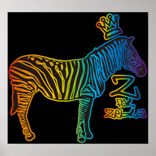 Poster Z pour Zebra