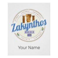 Zakynthos Ile Grèce Vacances Souvenir Vintage