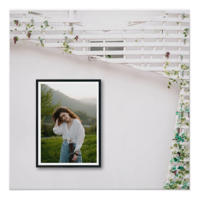 Poster Zazzle design photo brillant (Devant)