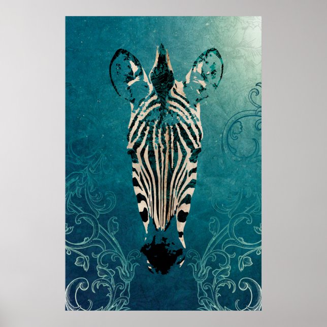 Poster Zebra Illustration (Devant)