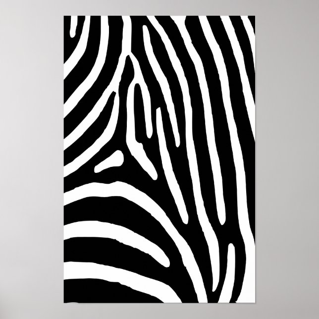 Poster Zebra Stripes (Devant)