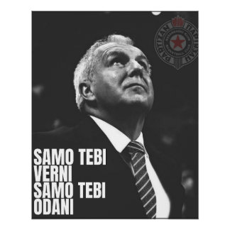 Poster Zeljko Obradovic ZOC Partizan