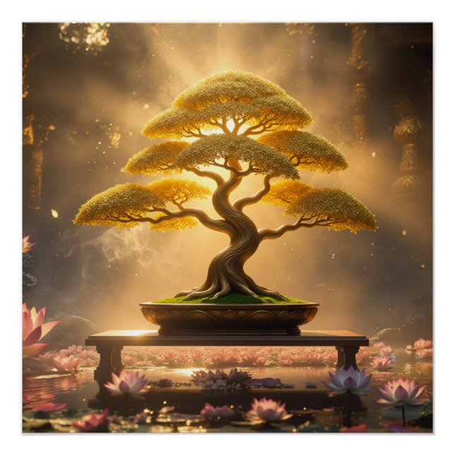 POSTER ZEN BUDDHISM - BONSAI TREE - (Devant)
