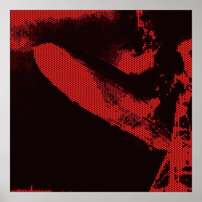 Poster Zeppelin de diode émettant de la lumière (Devant)