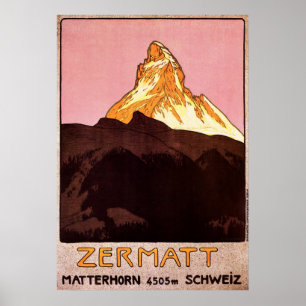 Poster Zermatt Suisse