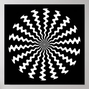Poster Zig Zag Spiral